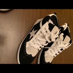 Phoenix 92 black and leopard sneakers size 8